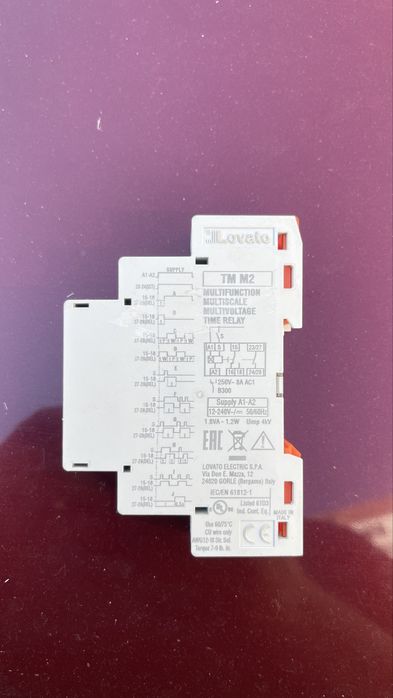Реле времени LOVATO TM M1,M2 новые