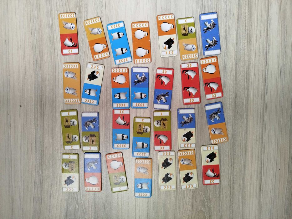 Gra dla dzieci Pingwiny 4 w1, puzzle, Piotruś, memory i domino