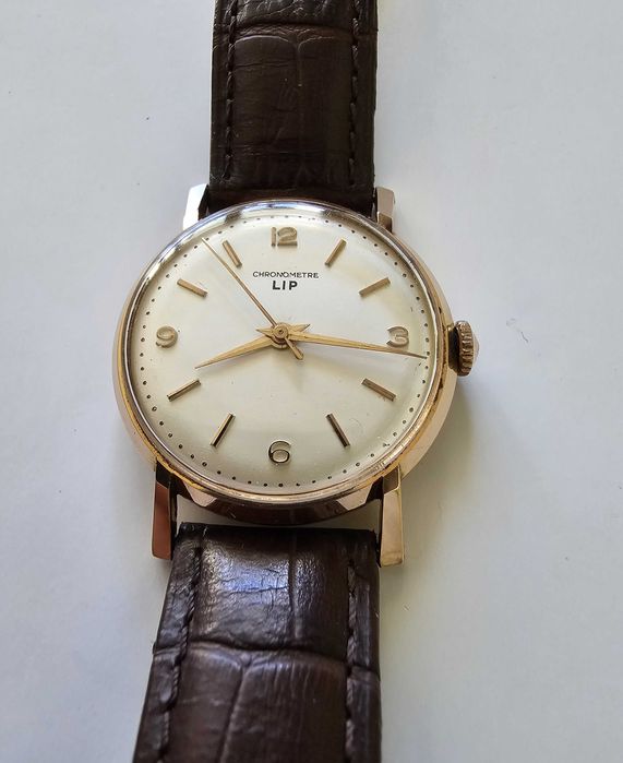 Lip Chronometre cal. R23E zegarek złoty 18k 750
