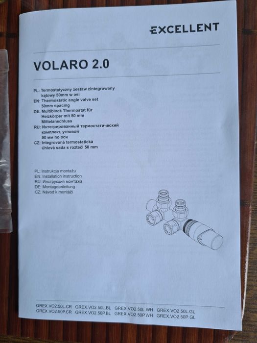 Excellent VOLARO 2.0 Zestaw termostatyczny zintegrowany Prawy Biały