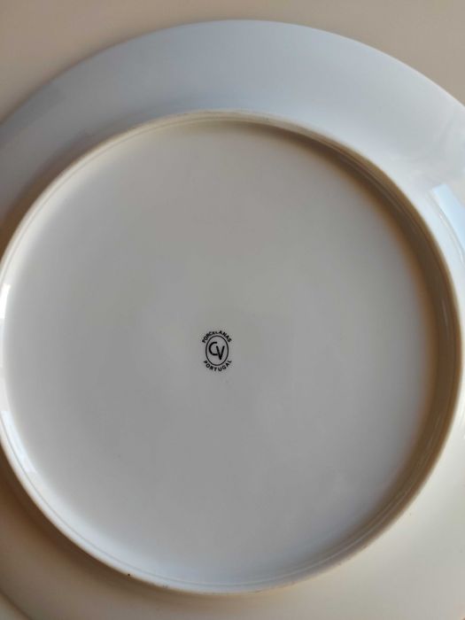 Prato de PORCELANA Portuguesa, com Cena de Fragonard