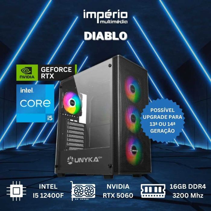 [NOVO] PC IM Diablo - i5 12400F / RTX 5060 / 16GB -> pagamento até 12x