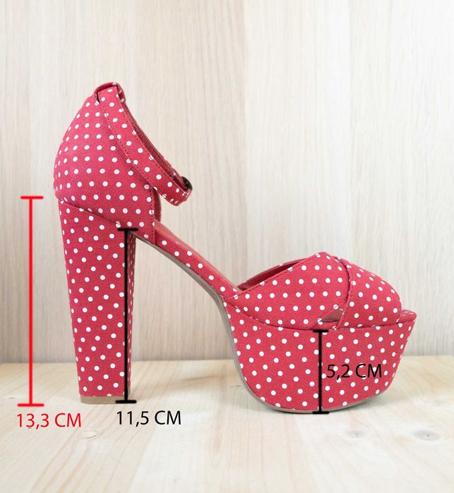 Nowe buty na platformie Jeffrey Campbell czerwone pin-up rozmiar 40