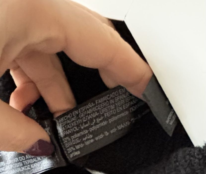 Kardigan Massimo Dutti czarny nowy z rozcięciami