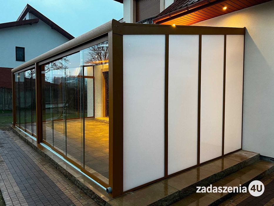Zadaszenia tarasu, systemy przesuwne ,ogrody, zabudowy balkonów | GD