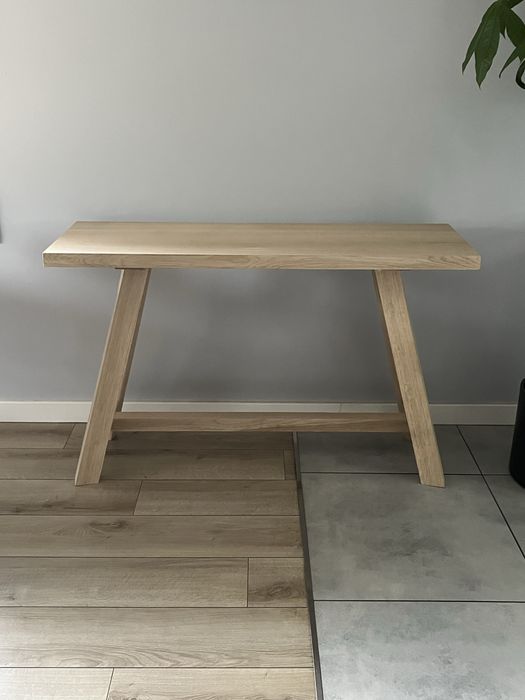 Konsolka drewniana toaletka debowa loft dab