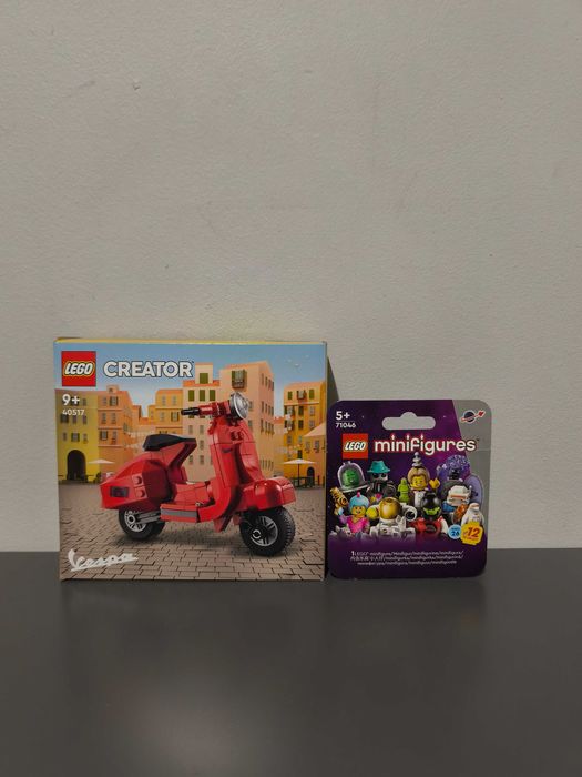 2 zestawy!!LEGO Creator Vespa 40517 Nowe +LEGO Minifigures 71046, Nowe