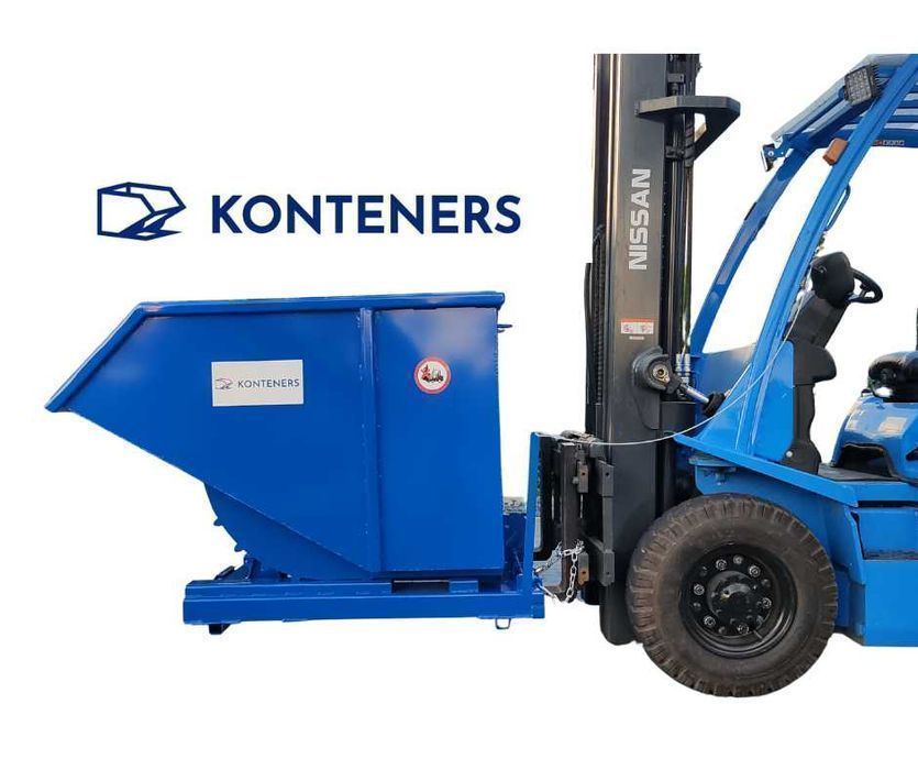 Koleba, kontener, drewno, odpady, CNC, Złom wywrot, wózek widłowy