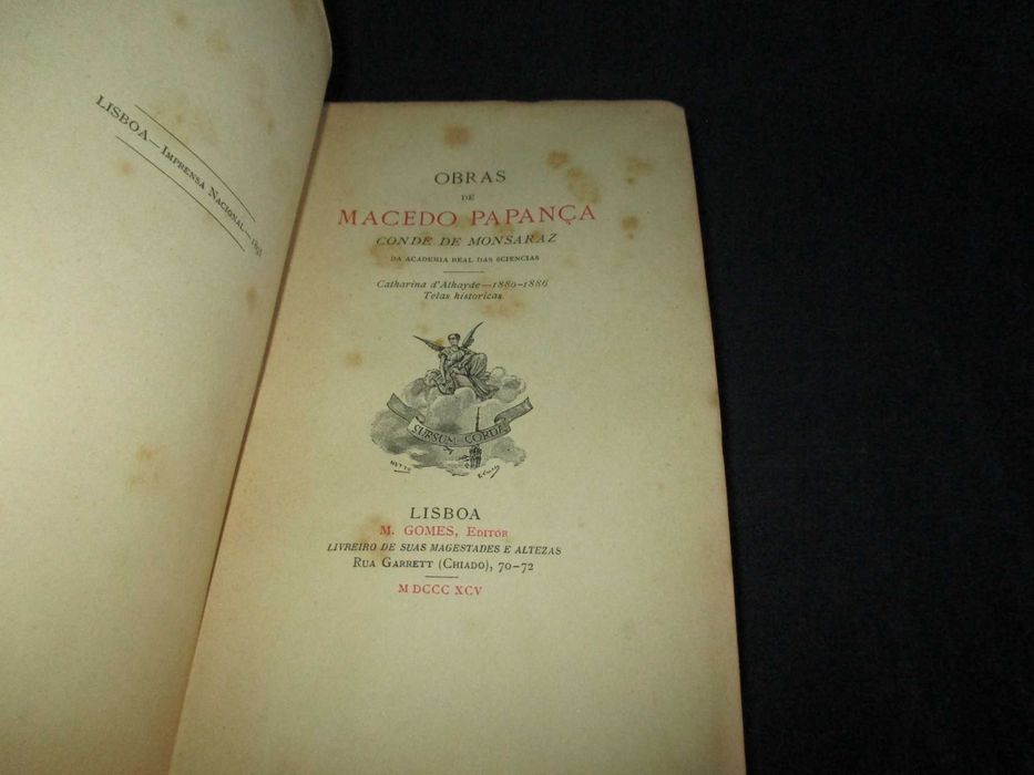 Obras de Macedo Papança Catharina d'Athayde 1895