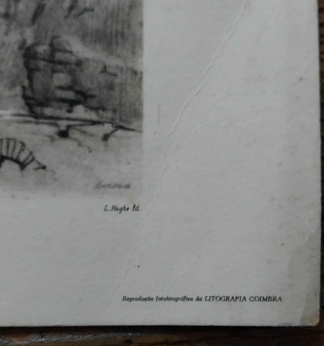 Gravura VINTAGE de Leiria - 32 x 22,5 cm (Oferta antiga Propag Médica)