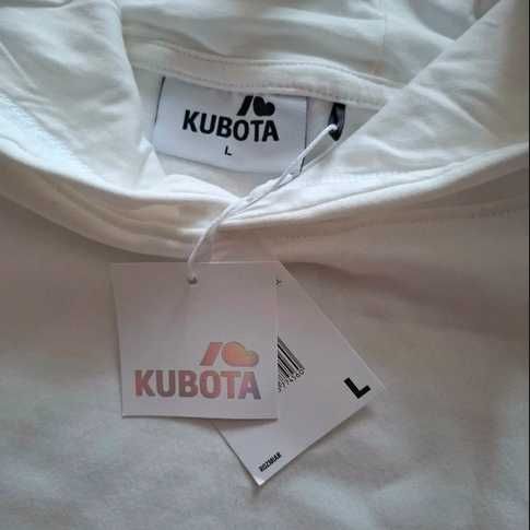 WYPRZEDAŻ Biała bluza dresowa Żywiec Kubota XL