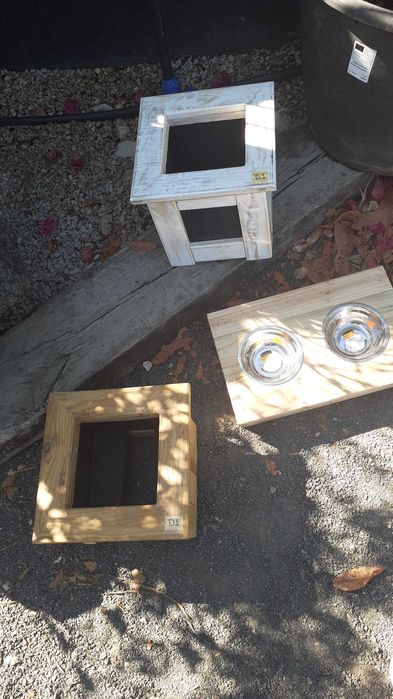 Bonitos vasos de madeira para interior e exterior