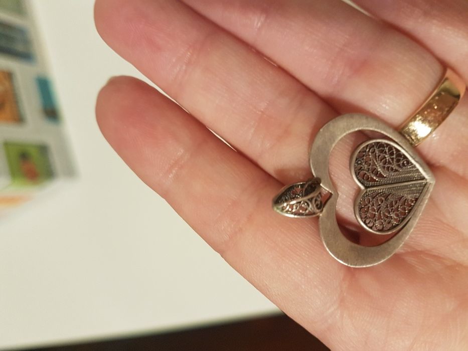 Conjunto prata filigrana