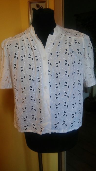 Koszula bluzeczka bluzka z haftem richelieu