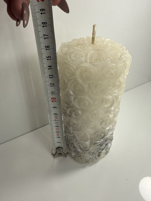 Velas de decoração ( 1 cinza , 1 branca )