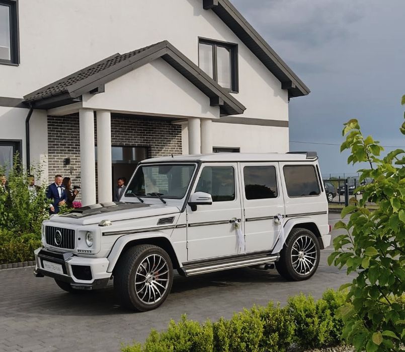 G-klasa Gklasa do Ślubu auta na Wesele Brabus eleganckie auto