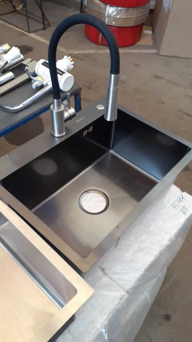 Кухонная мойка  HANDMADE  600Х500 (3мм/0,8мм)