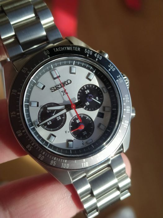 *NOVO* Seiko Solar "Panda" Cronógrafo SSC911P1 SPEEDTIMER (41,5 mm)