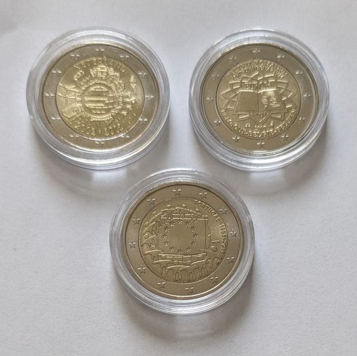 Lote 3 moedas comemorativas 2€