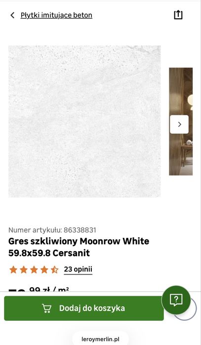 Oddam kafelkę moonrow white