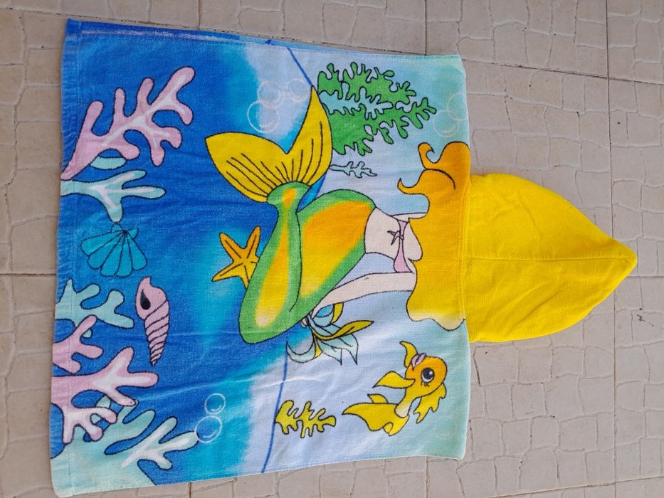 Toalha/Poncho praia e piscina -Sereia