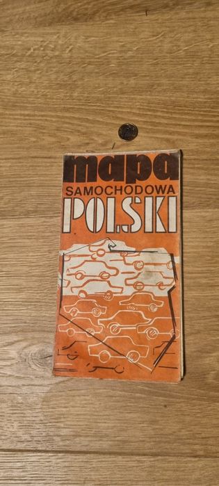 Mapa samochodowa Polski – wydanie PRL