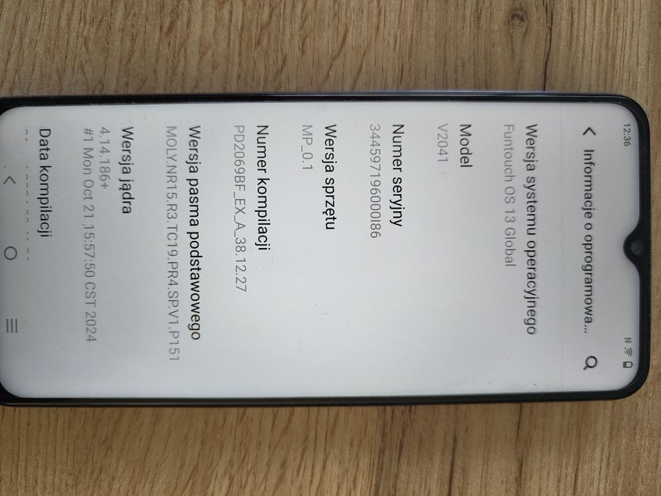 Smartfon VIVO  y72 5g