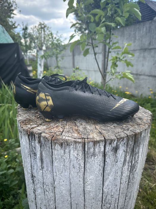 Бутси Nike Mercurial Vapor 12 Elite FG Black Gold