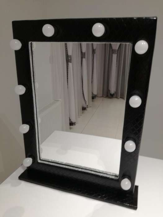 Lustro Make up, do wizażu, do makijażu, tapicerowane,