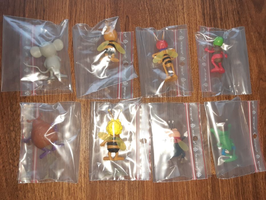 Coleção completa de bonecos PVC Abelha Maia - Novos