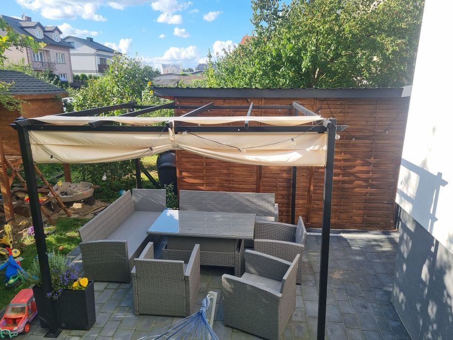 Pergola 3x3 ogrodowa  zwijany dach NOWA