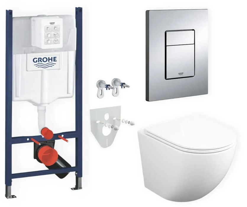 Grohe Rapid SL комплект 4-в-1+Skate Cosmopolitan 38772001+унітаз KP