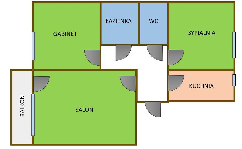 3 pokoje 52,7m2 - Ustronie, Radom, pełna własność, bez pośredników