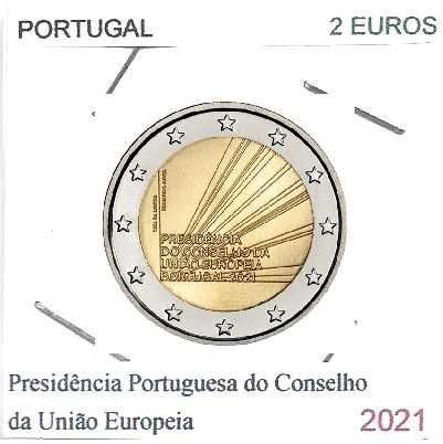Presidência Portuguesa da União Europeia - - - 2,00 € - - 2021 - Moeda