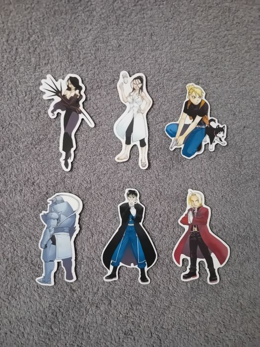 Fullmetal Alchemist dodatki z mangi - pocztówki i magnesy JPF