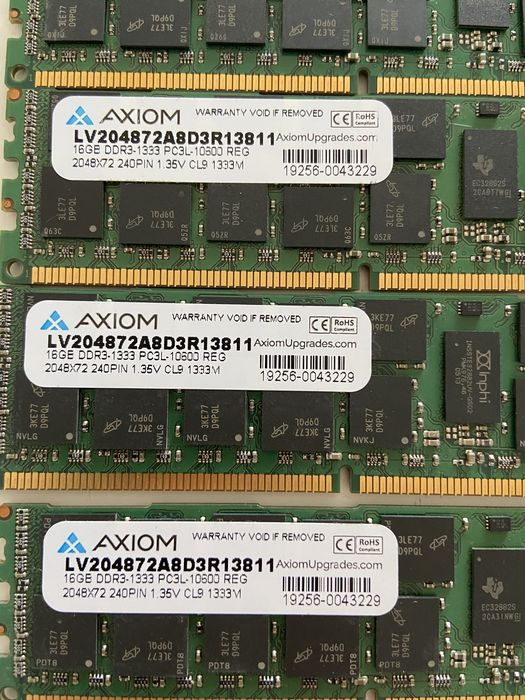 Серверна оперативна пам'ять Hynix 16gb DDR3-1333 pc3l-10600r rdimm ecc