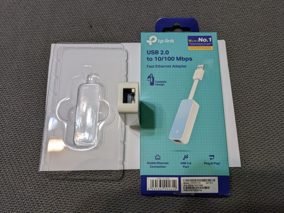 Мережева карта TP-Link UE200 (USB 2.0 - Ethernet)