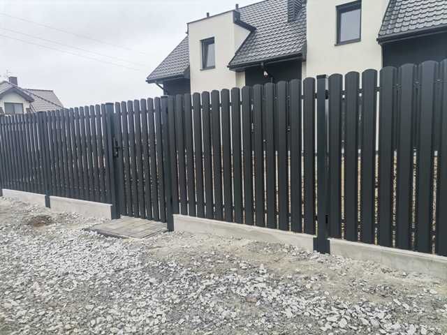 Ogrodzenie Sztachety metalowe
