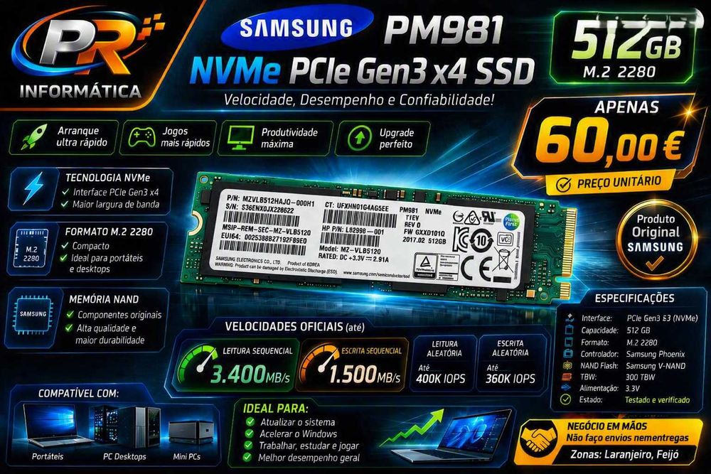 disco SSD  512GB NVMe PCIe M.2