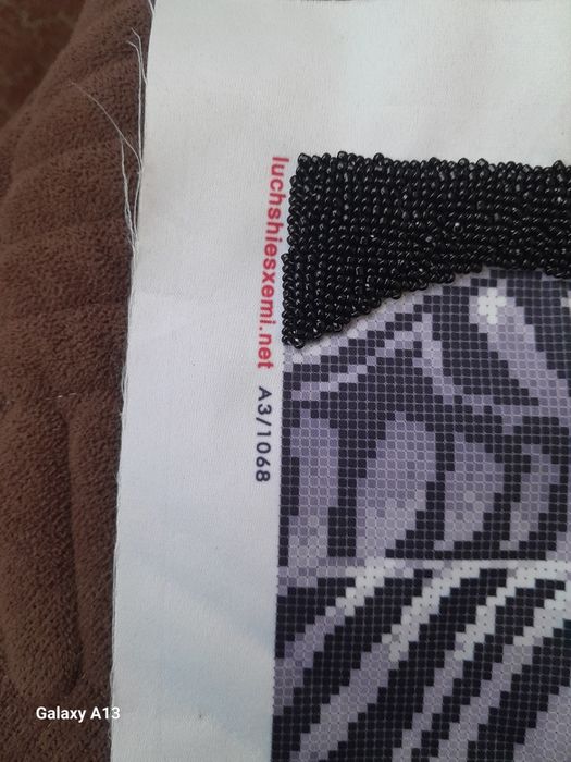 Схема для вишивки бісером  Зебра