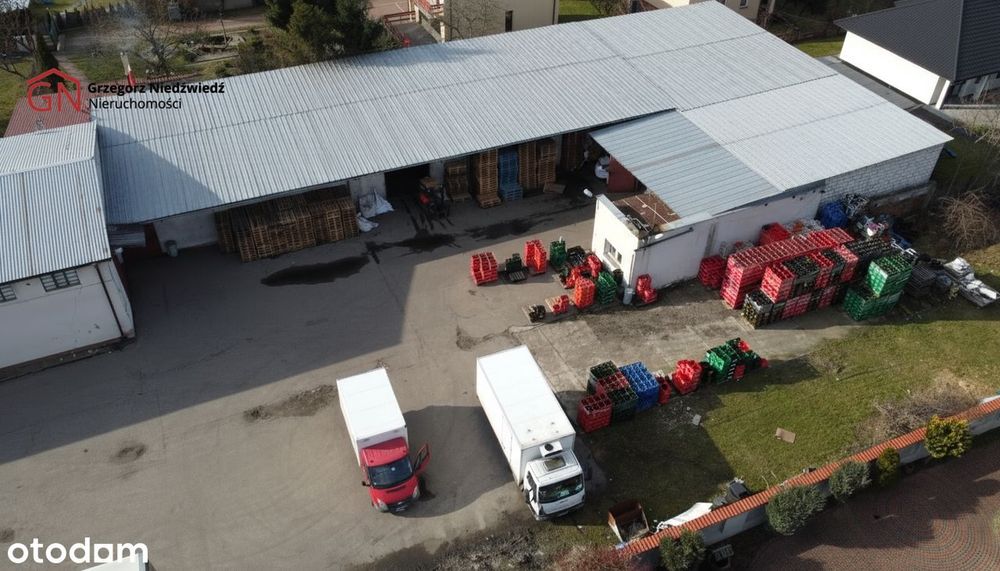 Magazyny 393 m² i 342 m² + biura 40 m², plac manewrowy – wynajem