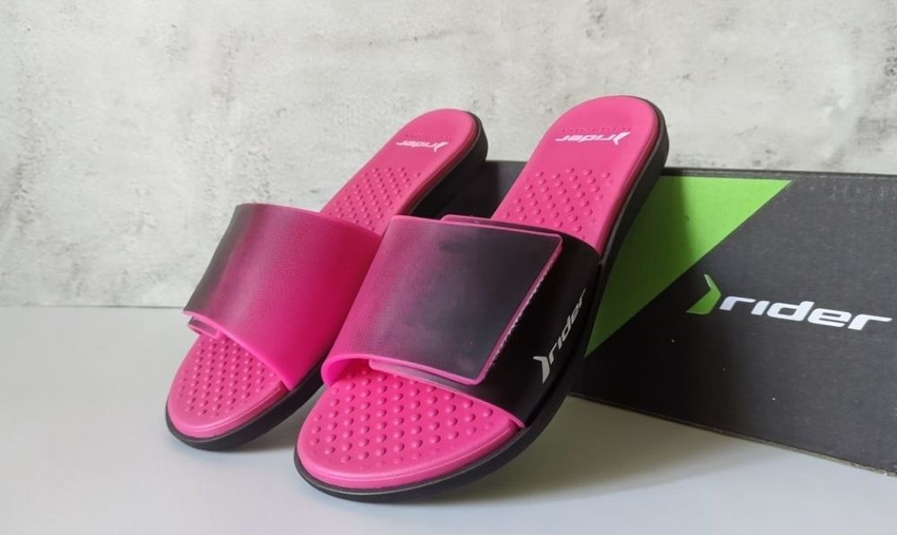 Шльопанці Rider Pool Slide black/pink оригінальні жіночі сланці райдер