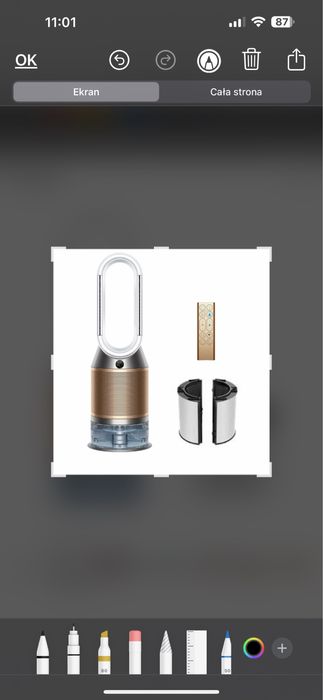 Oczyszczacz powietrza i wentylator z funkcją nawilżania