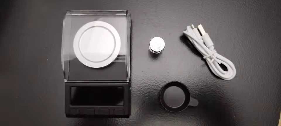 USB Лабораторные весы 50 г/0,001 г гирька чаша пинцет