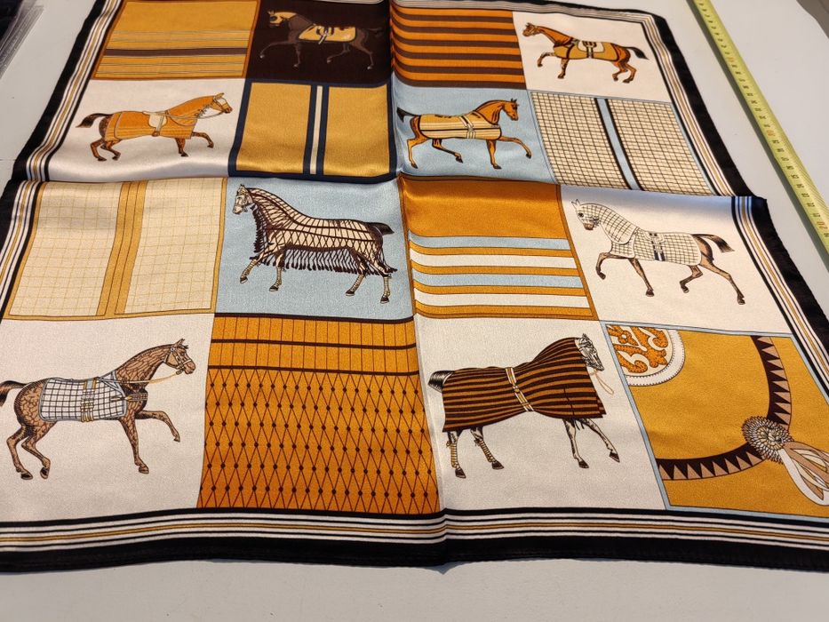 Apaszka jedwabna chusta 100% jedwab