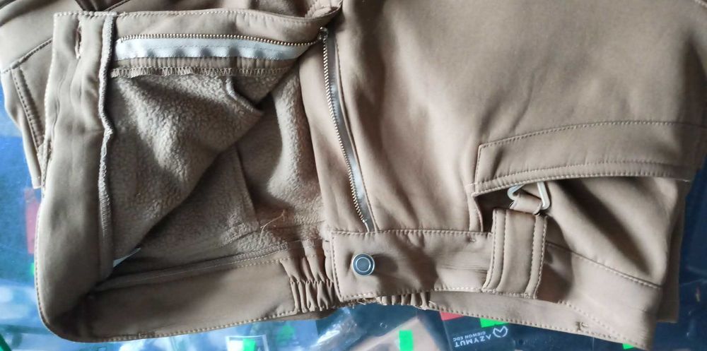 Spodnie Taktyczne Zimowe Softshell UTP Coyote r.L pas 88-94