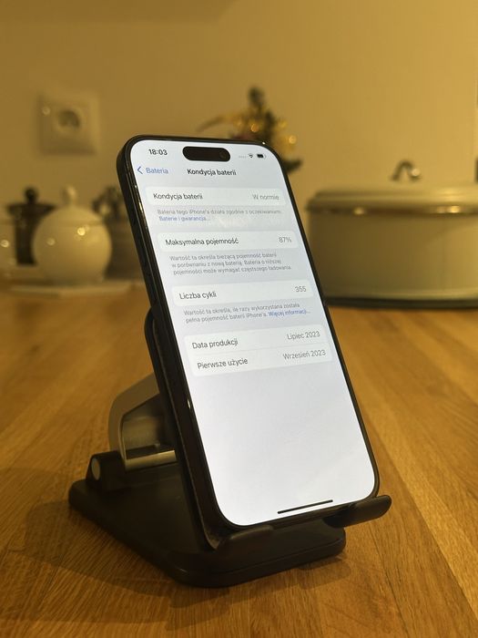 iPhone 15 Pro Blue Titanium 128GB jak nowy!!