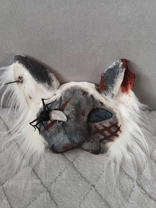 Страшная маска кота для квадробики