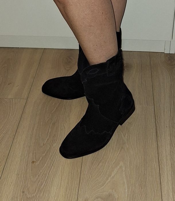 Botki zamszowe Zara r.36