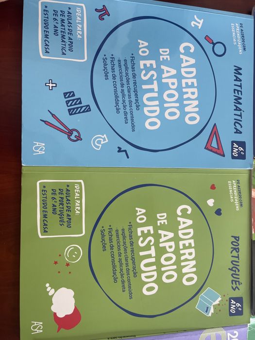 Livros de apoio ao estudo 6.ºano